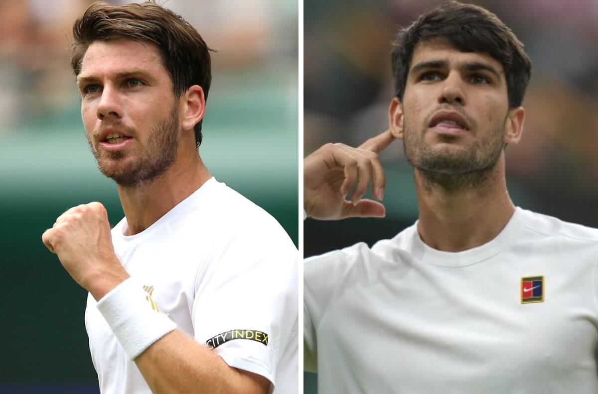Cameron Norrie vs. Carlos Alcaraz en Wimbledon: hora y dónde ver por TV y online