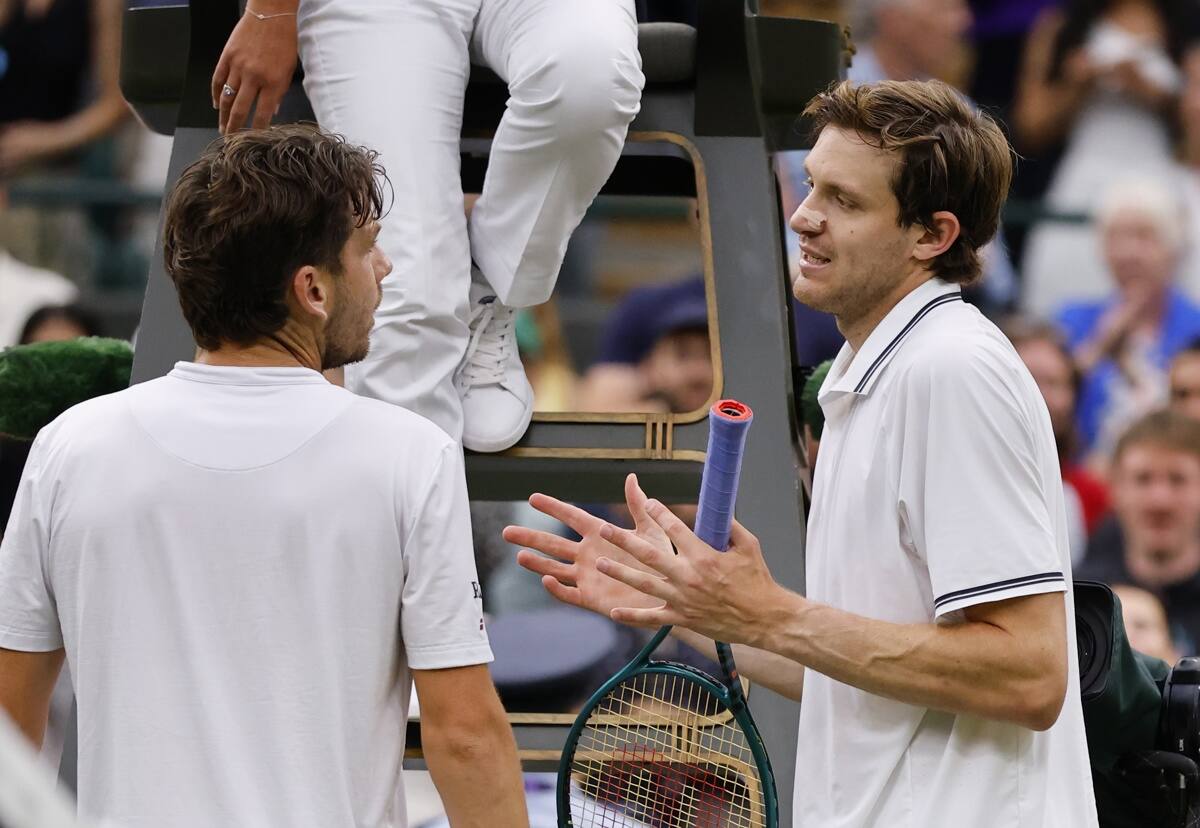 El británico generó la molestia de Jarry y de los chilenos. Foto: EFE