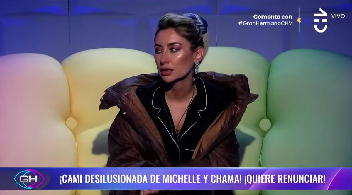 Camila Andrade reveló que quiere renunciar a "Gran Hermano" Chile.