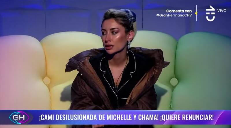 Camila Andrade reveló que quiere renunciar a "Gran Hermano" Chile.