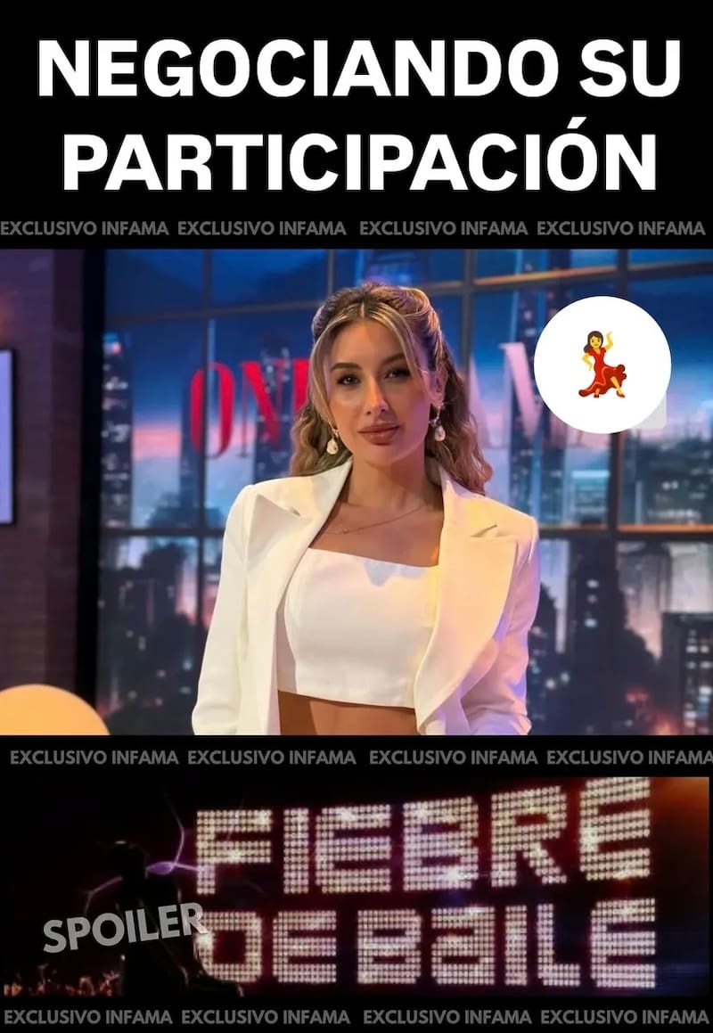 La modelo estaría negociando para Fiebre de Baile.