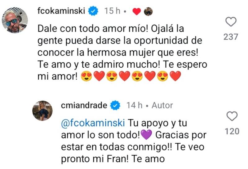 Francisco Kaminski y Camila Andrade ya no esconden su amor. Créditos: Instagram