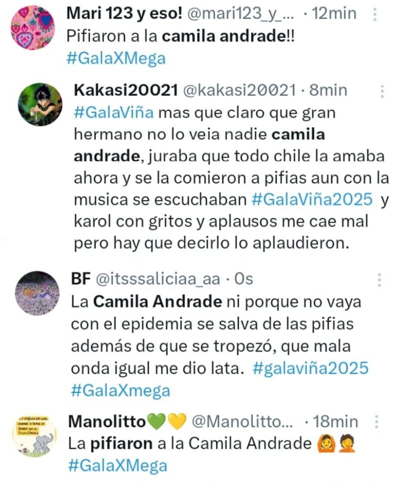 La influencer tuvo un complejo paso por la alfombra roja. Créditos: X