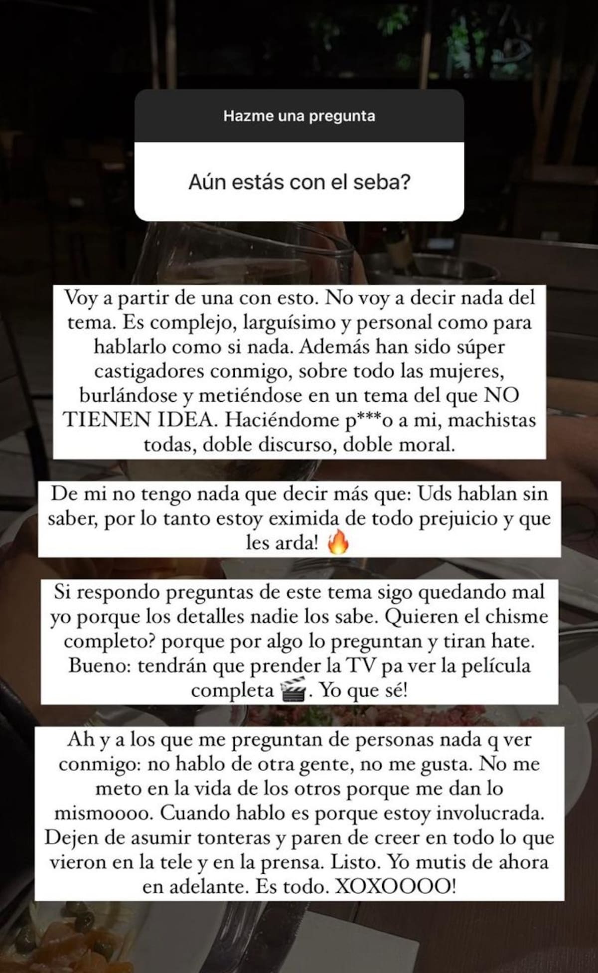 Camila Campos arremete contra quienes la criticaron por apoyar a Sebastián Ramírez.