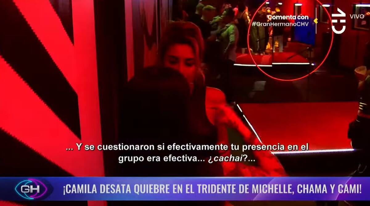 Camila Power le reveló a Camila Andrade que su equipo estaba hablando de ella.