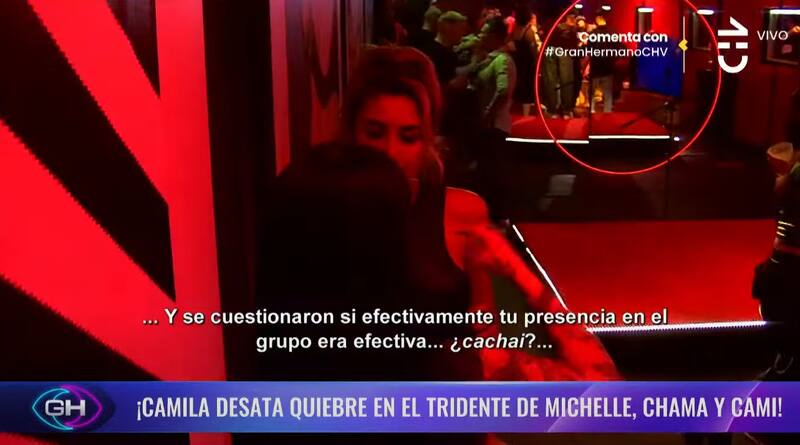 Camila Power le reveló a Camila Andrade que su equipo estaba hablando de ella.
