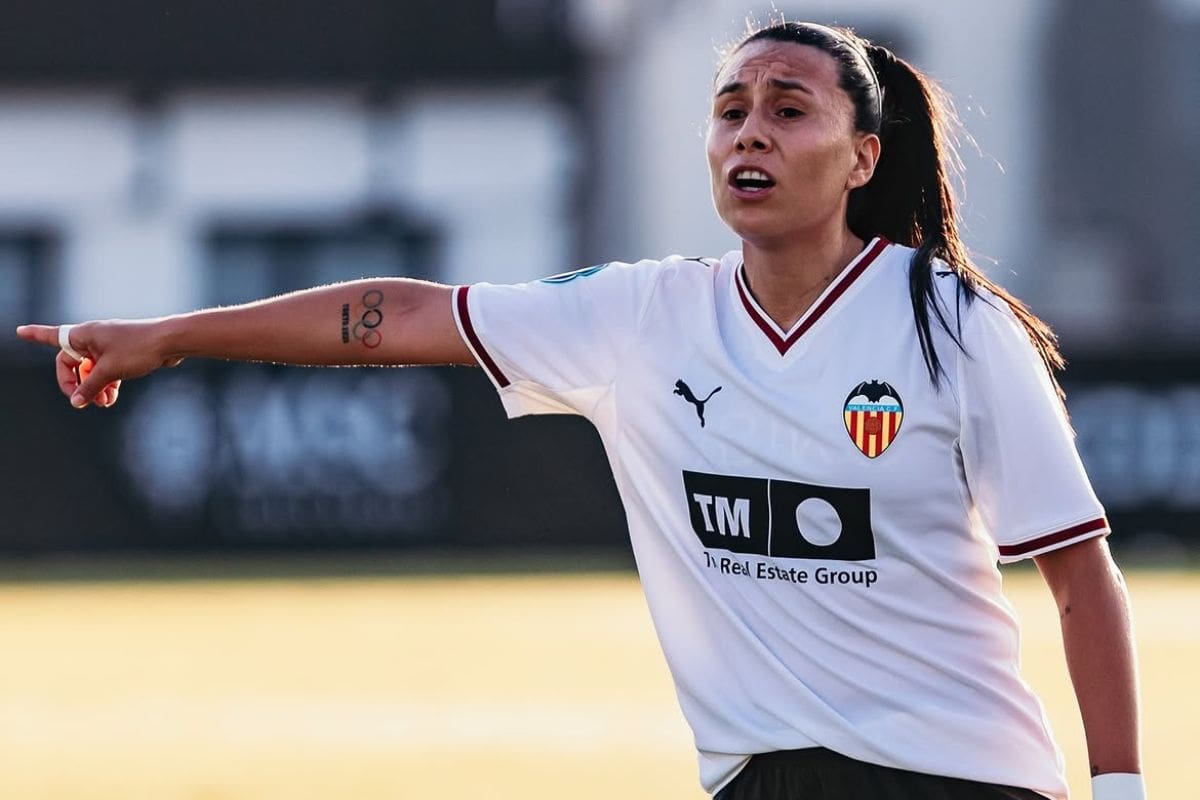 La chilena debutó en el Valencia. Foto: @valenciacf en Instagram.