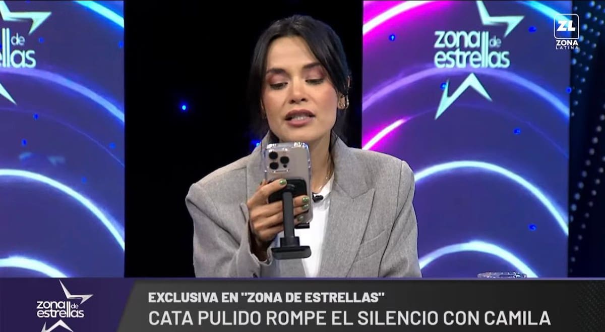 En Zona de Estrellas ventilando el mensaje de Cata Pulido.
Foto: captura @canalzonalatina