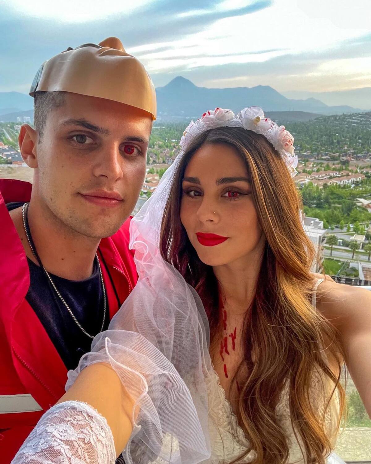 Camilla Salas y su pareja Francis Brown. Créditos: Instagram