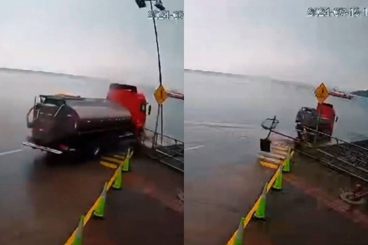 Transportaba salmones muertos. Captura video.