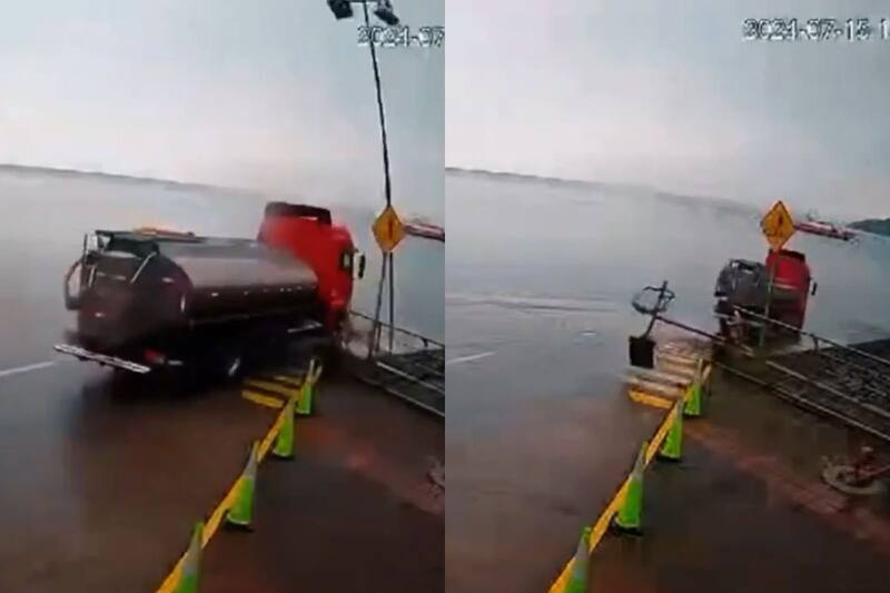 Transportaba salmones muertos. Captura video.