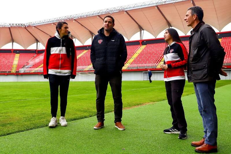 El partido Ñublense vs Curicó Unido se jugará por primera vez en el Nelson Oyarzún. Foto: Instagram Ñublense Femenino.