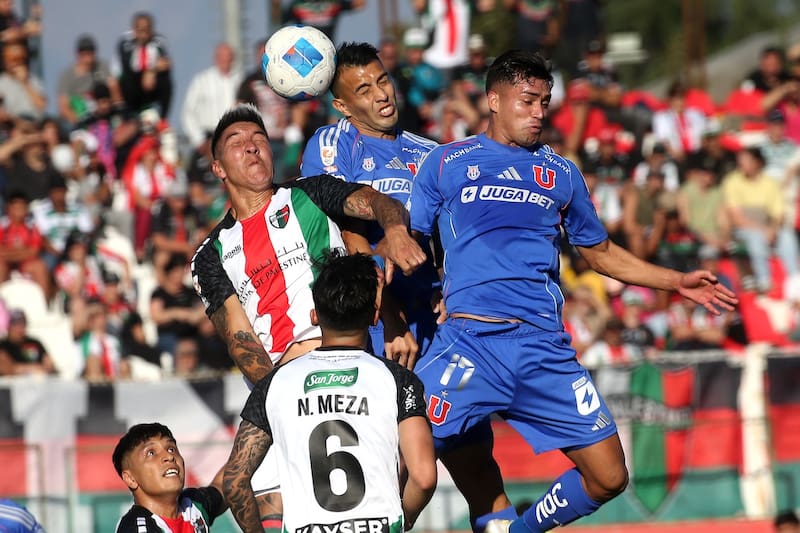 Palestino vs Universidad de Chile se miden este lunes 13 de octubre en el estadio Santa Laura. Foto: Agencia Aton