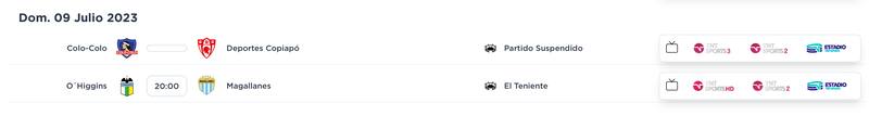Colo Colo vs Deportes Copiapó suspendido.