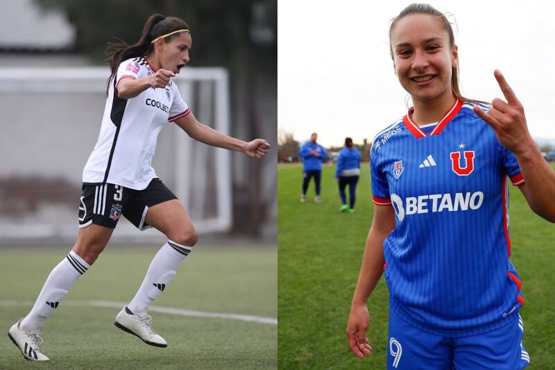 El sábado 9 de marzo arranca el fútbol profesional practicado por mujeres en nuestro país. Fotos: Prensa Colo Colo y Prensa Universidad de Chile.