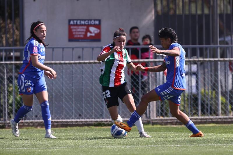 Universidad de Chile y Palestino igualaron este miércoles en el CDA. Foto: Francisco Longa / Prensa Palestino.