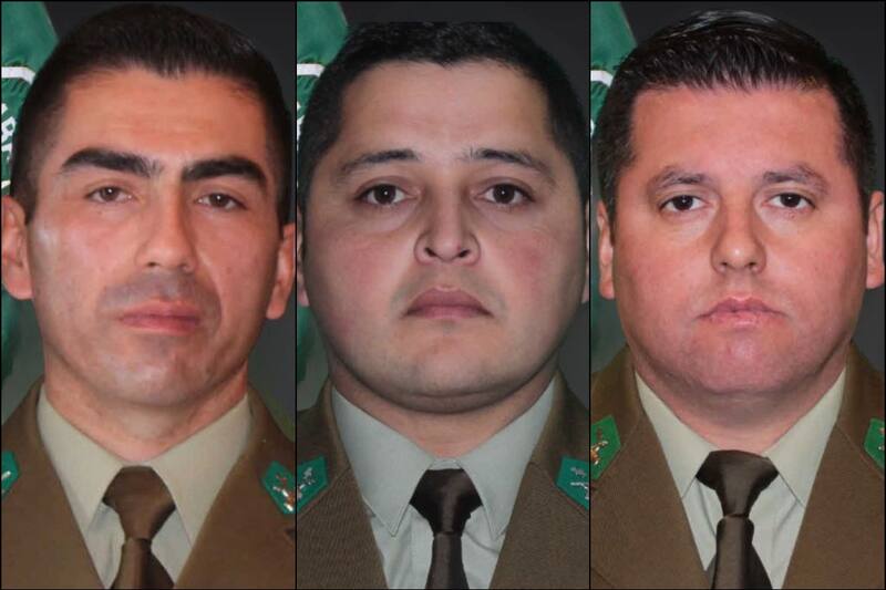 Las identidades de los oficiales que murieron.