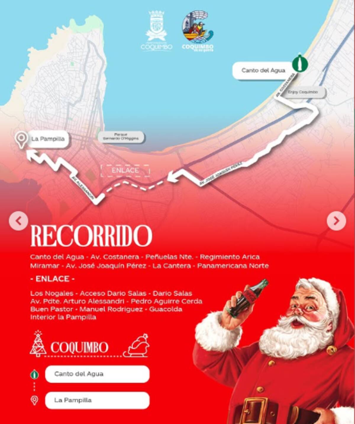 Este recorrido tendrá el evento en la ciudad de Coquimbo. Foto: Instagram Municipalidad de Coquimbo.