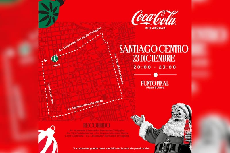 Este es el recorrido que tendrá la caravana este sábado.