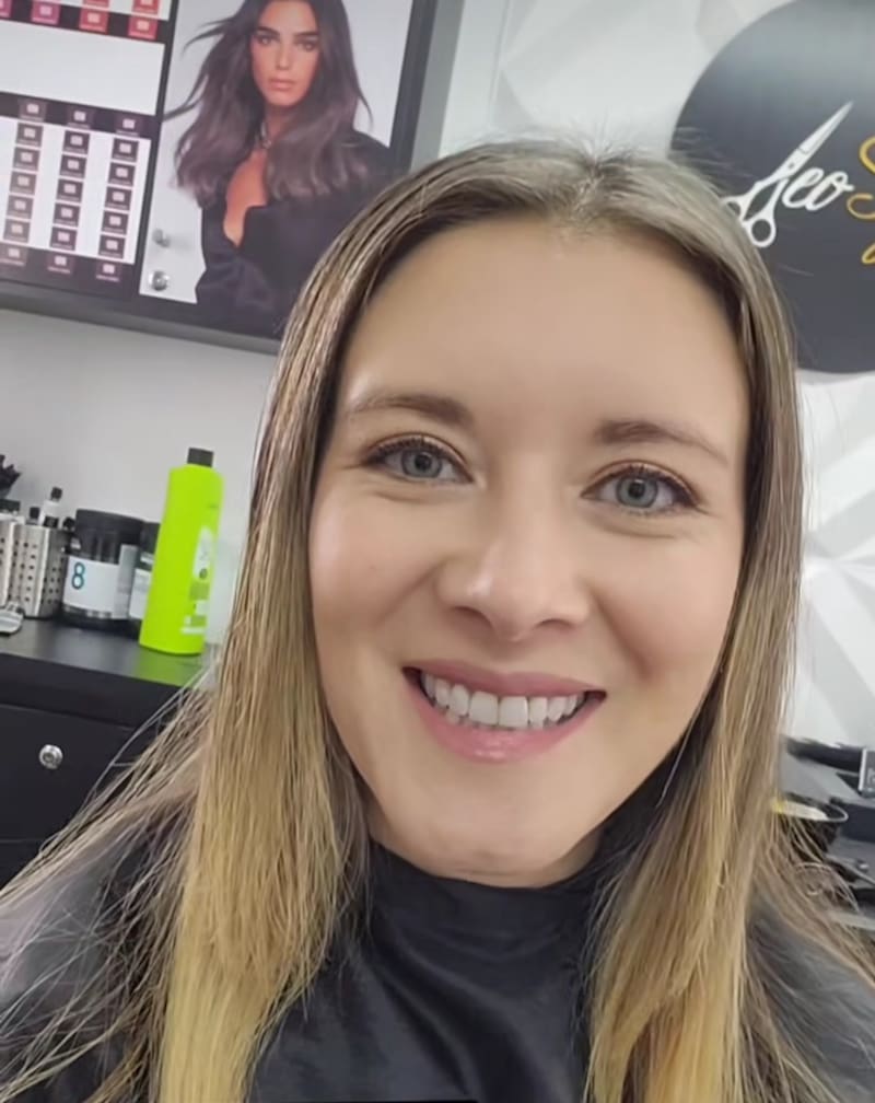 Carla Jara antes del cambio de look. Créditos: Instagram