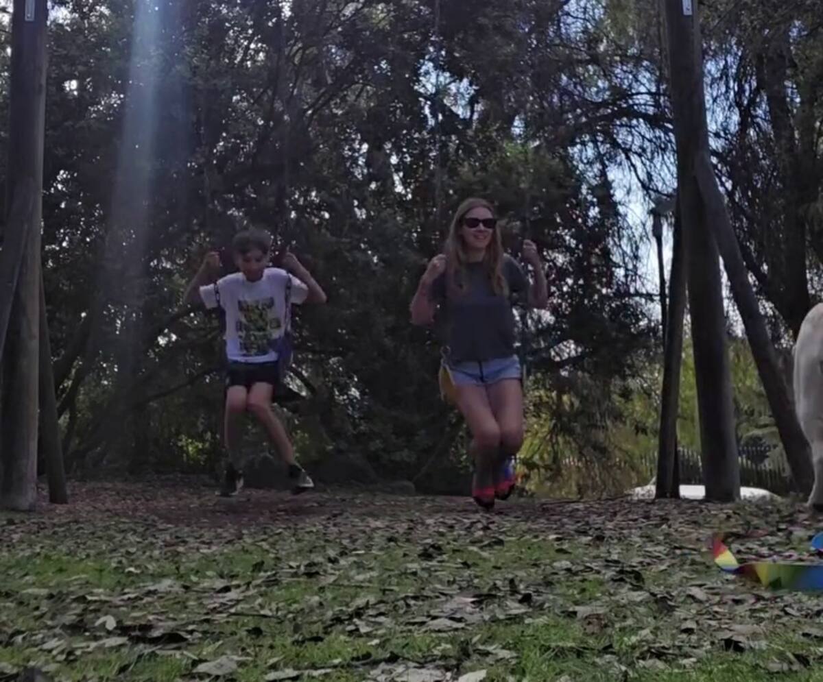 Ambos disfrutaron de la naturaleza este domingo. Créditos: @carlajaracadiz.