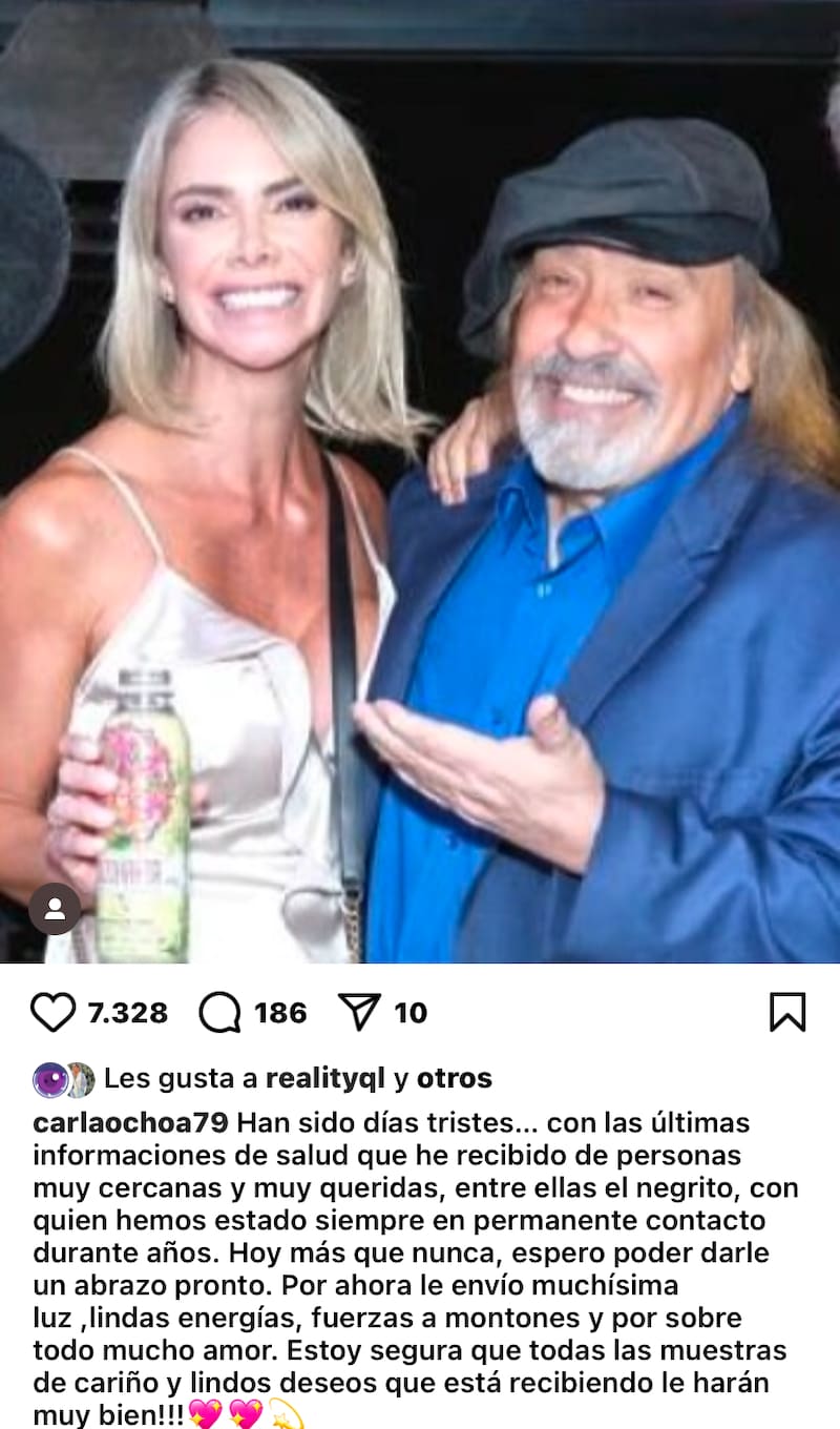 le dedicó sentido mensaje a Negro Piñera.