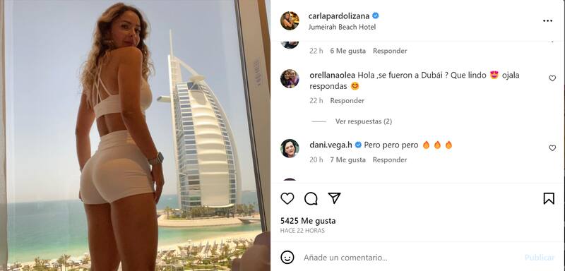 Carla Pardo, esposa de Claudio Bravo, luce una espectacular en sus vacaciones. Foto: Instagram Carla Pardo.