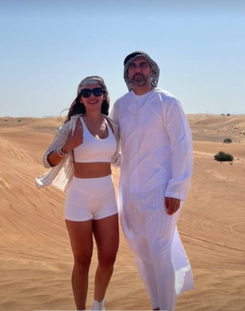 Las vacaciones de Claudio Bravo y su esposa Carla Pardo, en Dubái.