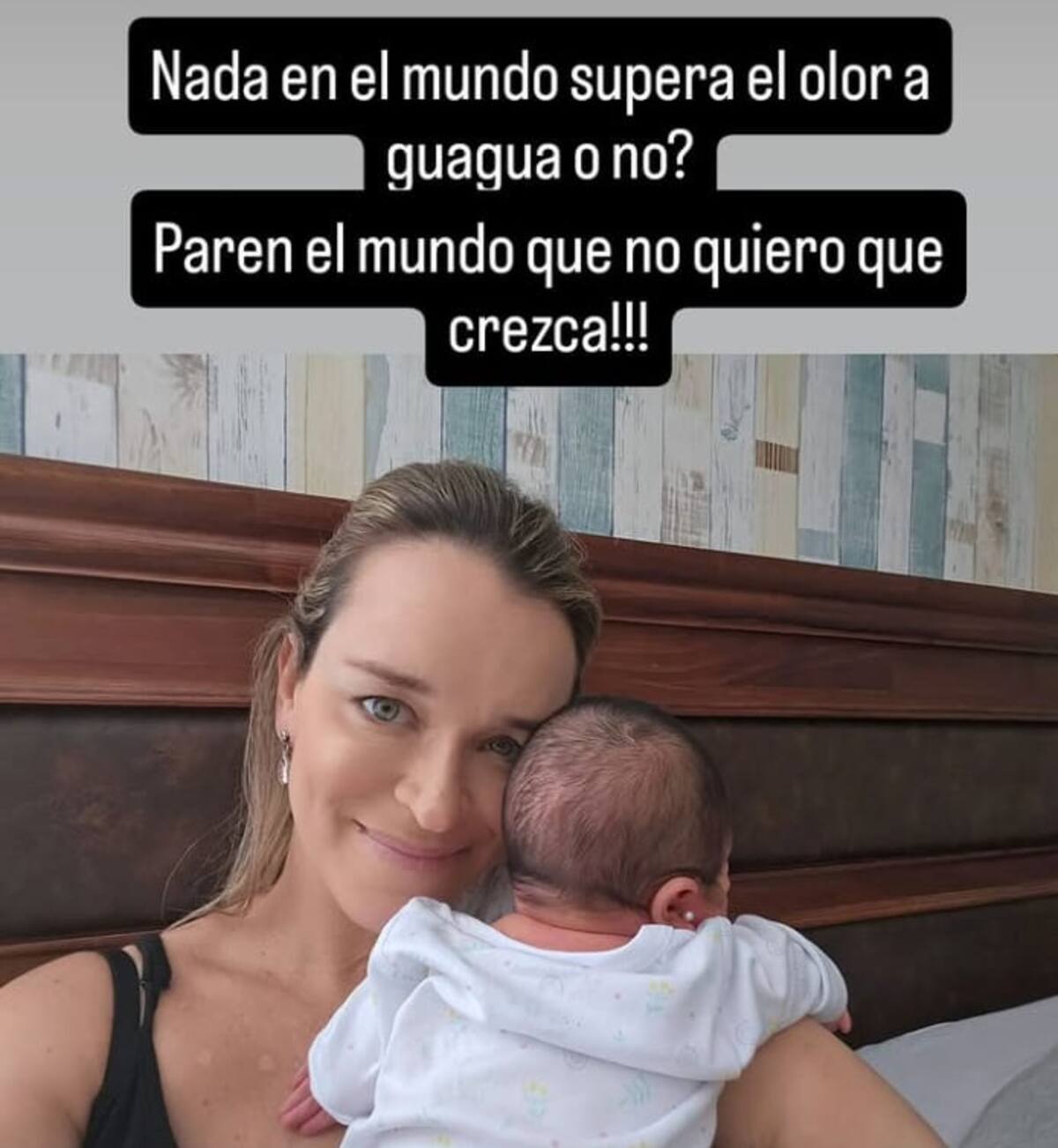 La periodista compartió tierno registro con Luciana. Créditos: Instagram