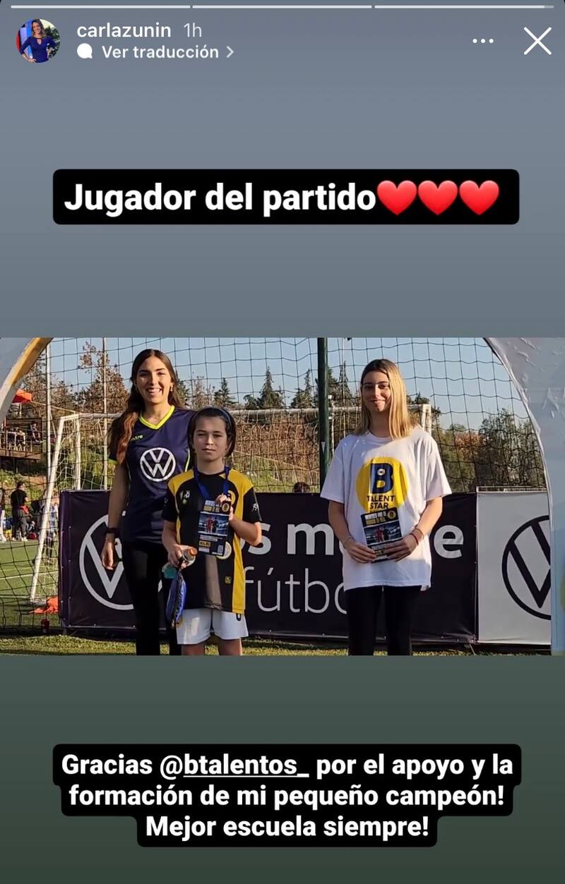 Facundo Fariña recibiendo su medalla / Instagram