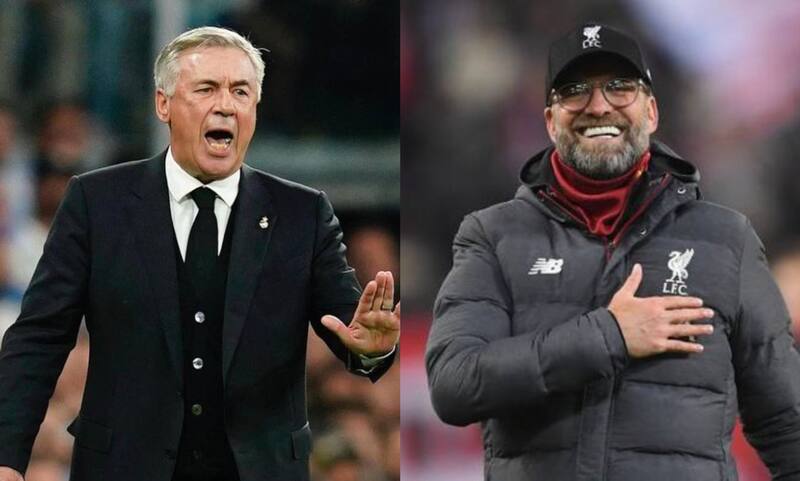 Entrenadores de Real Madrid y Liverpool