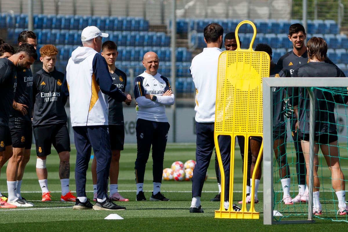 El italiano prepara la final ante el Borussia Dortmund. EFE/ J.J. Guillén
