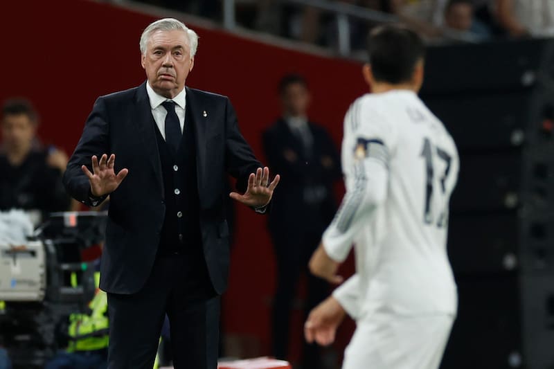 Carlo Ancelotti, entrenador de Real Madrid. EFE