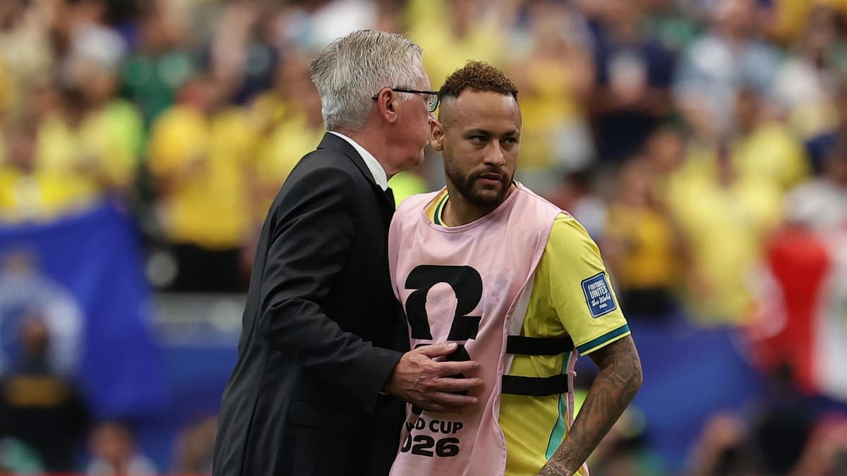 Carlo Ancelotti revela la razón por la que Neymar no jugó el partido ante Japón