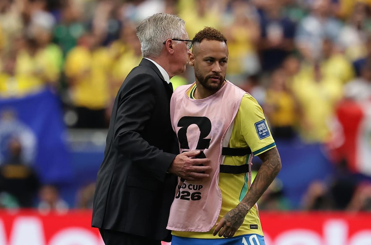 Carlo Ancelotti revela la razón por la que Neymar no jugó el partido ante Japón