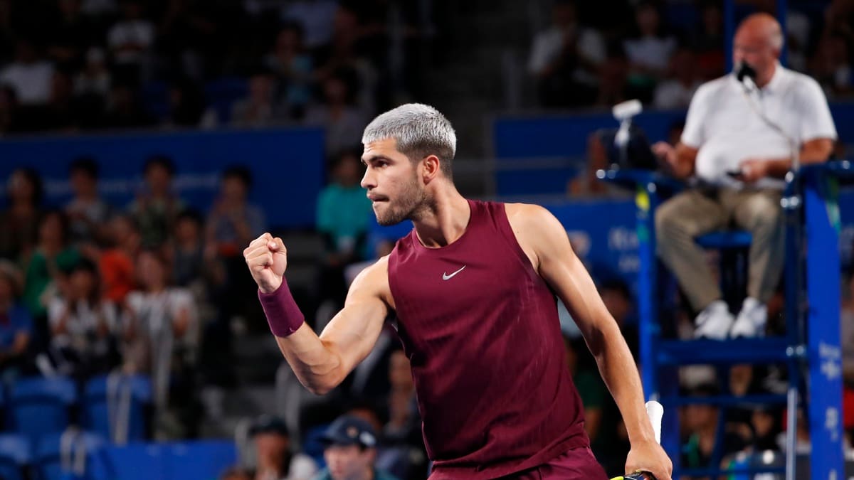 VIDEO |¡Imparable! El “juego perfecto” de Carlos Alcaraz en el ATP de Tokio