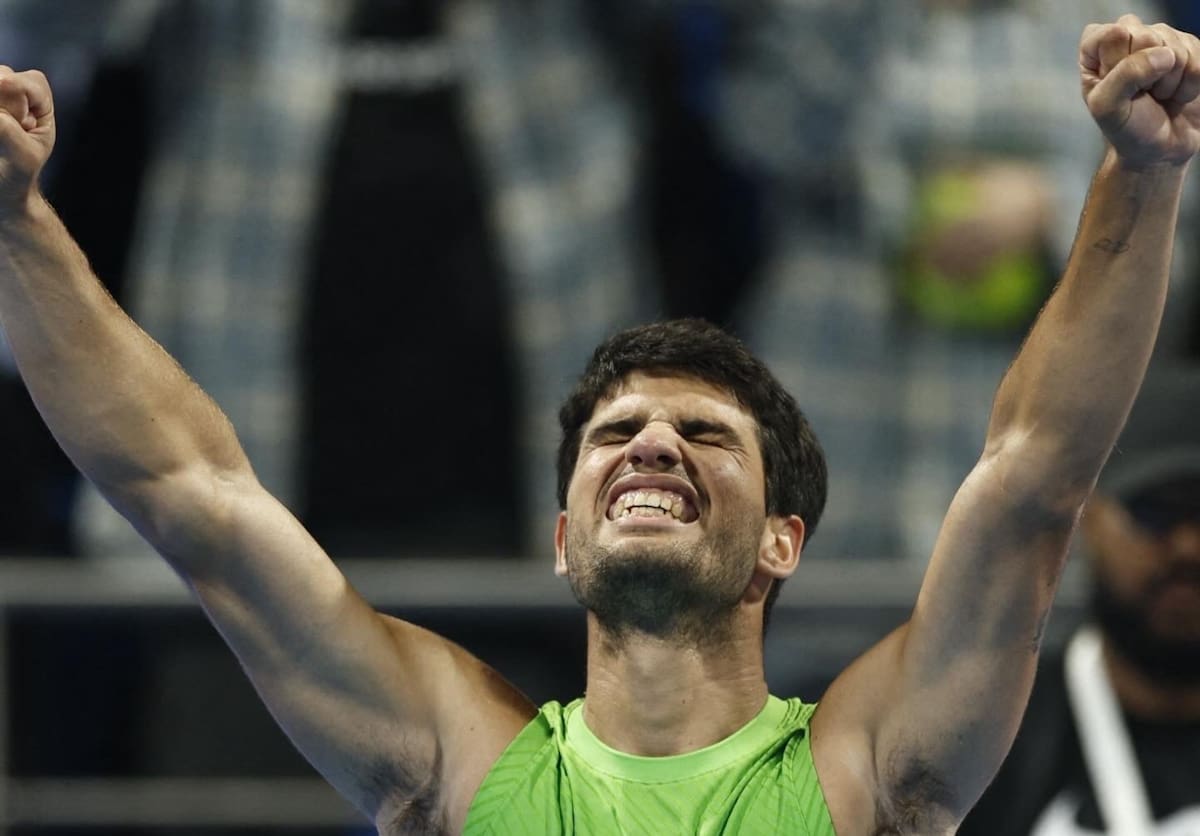 se metió en la final de Doha tras vencer a Rublev. Foto: X Carlos Alcaraz
