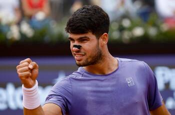 El match point de Carlos Alcaraz para instalarse en la semifinal del Masters 1000 de Roma