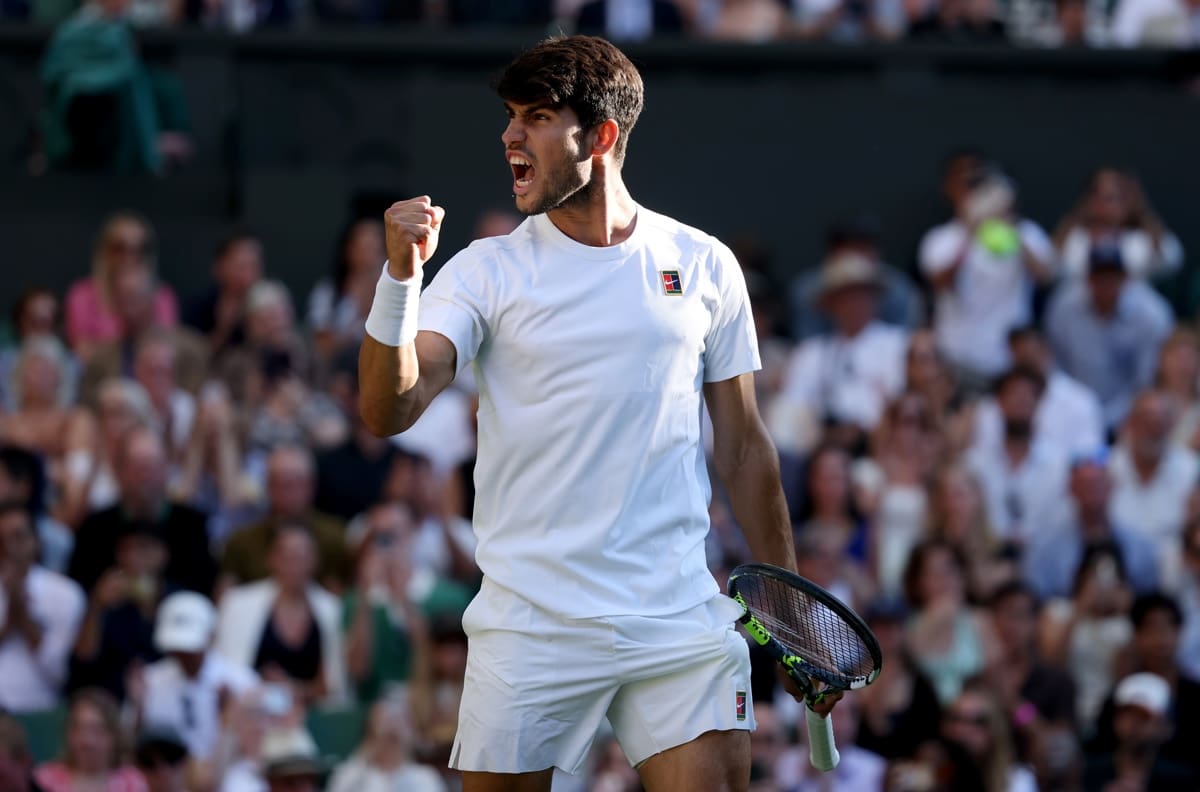 Alcaraz vs Fritz: a qué hora juegan y cómo ver en vivo la semifinal de Wimbledon