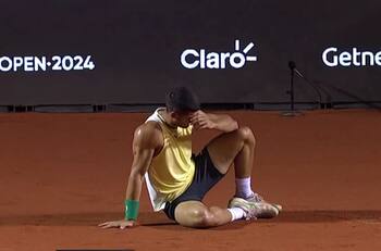 VIDEO | Mala pata: así fue la lamentable lesión de Carlos Alcaraz que lo dejó fuera del ATP de Río