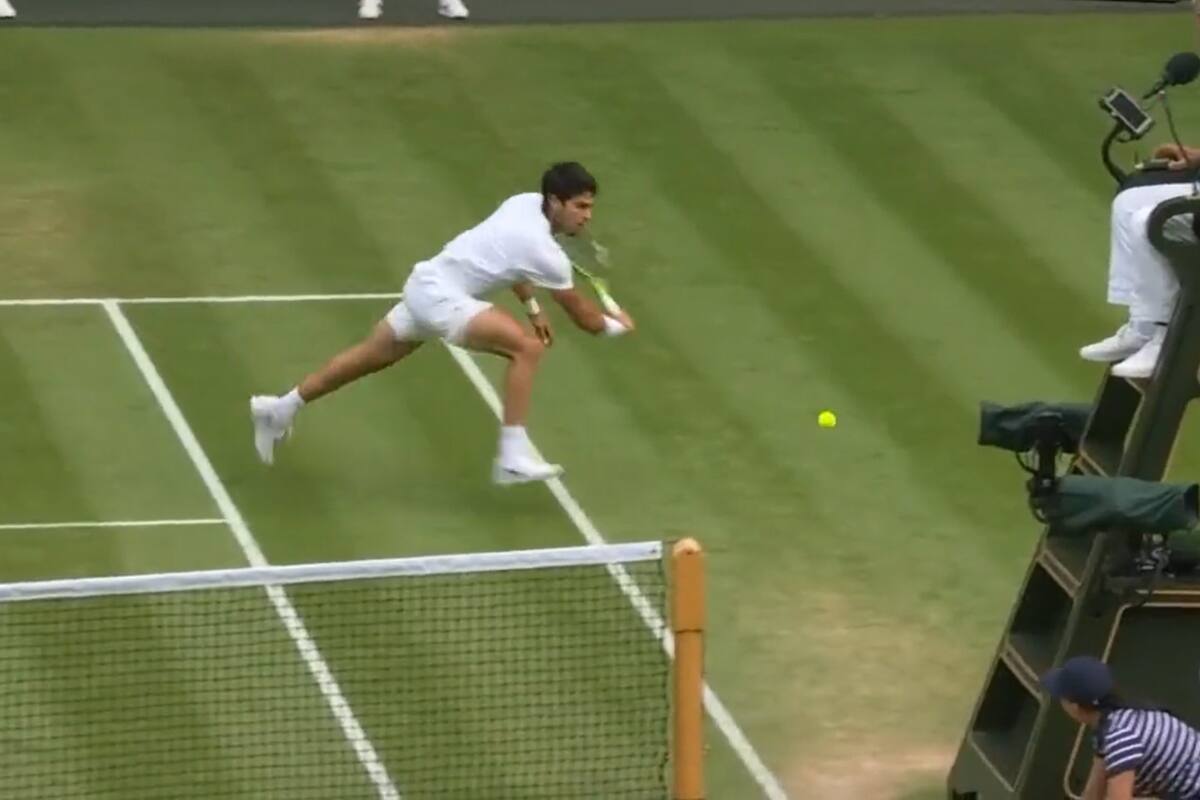 el tenista español hizo que todo el público se levantará en Wimbledon.