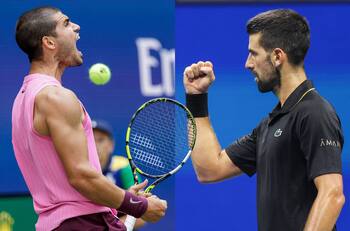 VIDEO | El primer gran cambio de Alcaraz con su nuevo coach: ¿Le está copiando el saque a Djokovic?