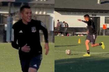 VIDEO | Carlos Muñoz reapareció en el Estadio Monumental vistiendo la indumentaria de Colo Colo