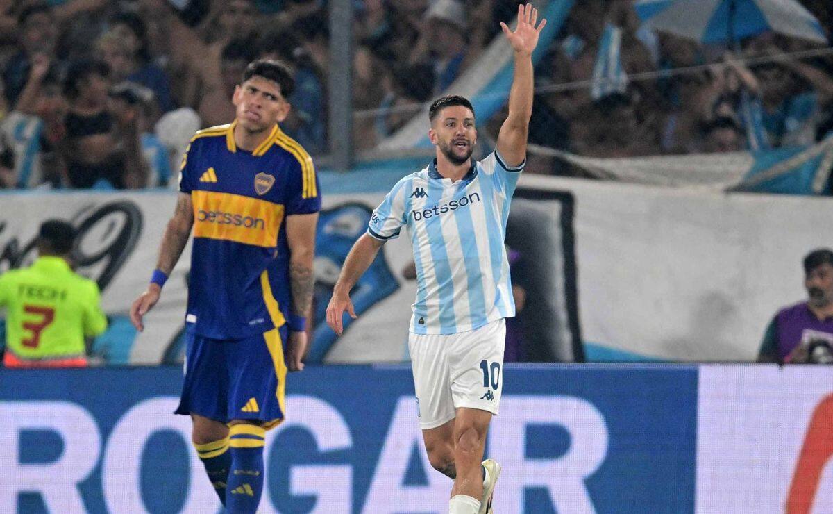 en la derrota frente a Racing.