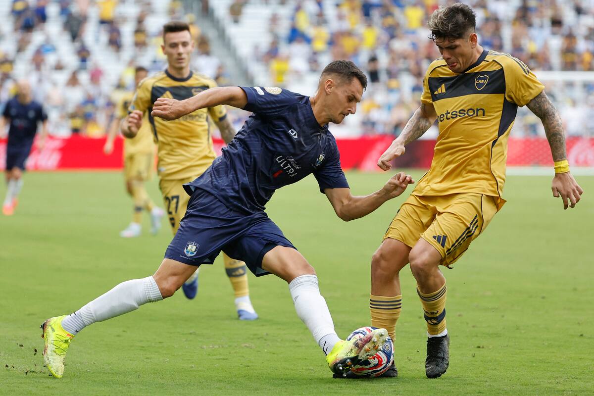 Carlos Palacios en el Auckland City vs Boca Juniors. EFE/ Juan Ignacio Roncoroni