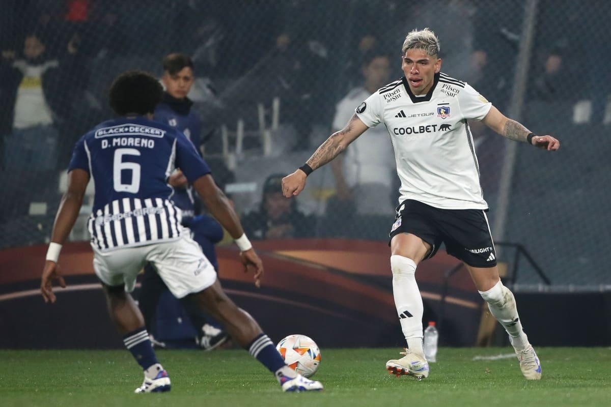 en el partido de Colo Colo vs Junior por Copa Libertadores.