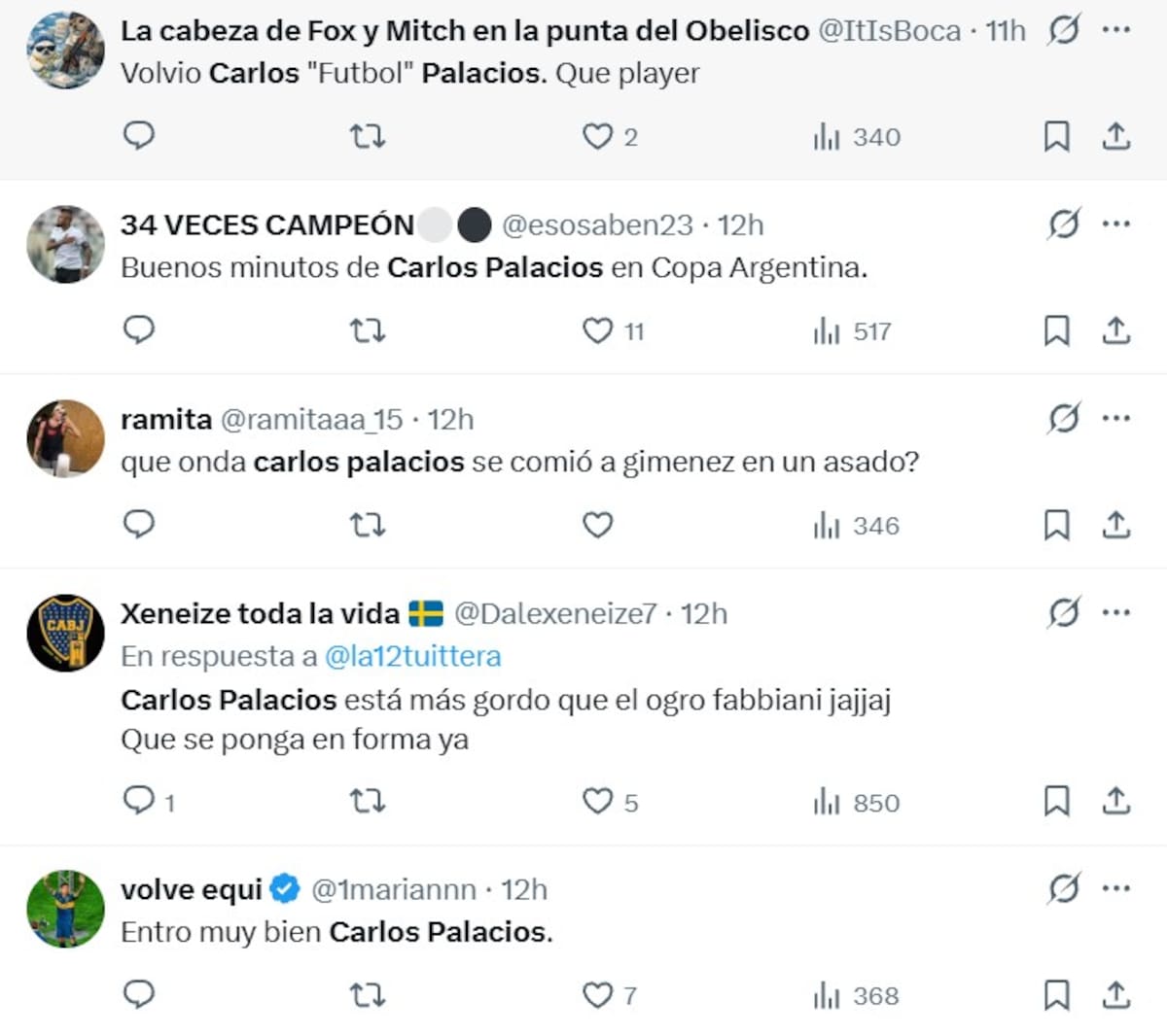 Los comentarios de los hinchas de Boca sobre La Joya