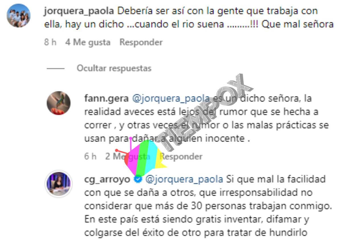 Carmen Gloria Arroyo enfrenta la polémica