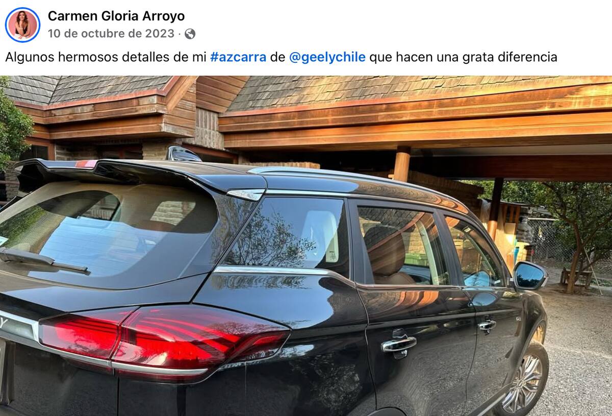 La Jueza mostró su potente camioneta.