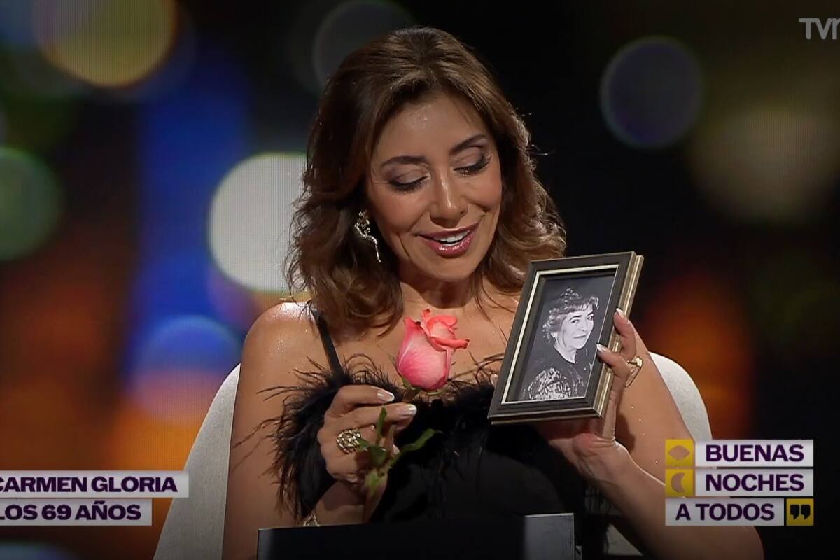 Fue la nueva invitada al programa "Buenas noches a todos"